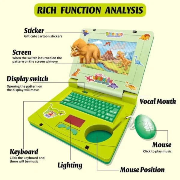 Kids Animated Learning Laptop Toy