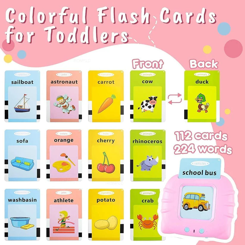 Talking Flash Cards Educational Toy With 200+ Cards