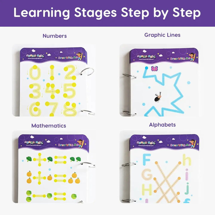 Reusable Practice Tracing Book for Kids